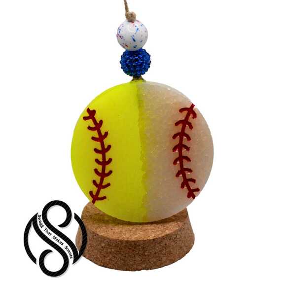 Baseball Softball Silicone Mold DIY Freshie or Resin Sports Stitch Design - Picture 6 of 7